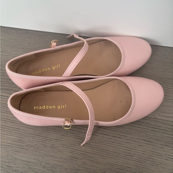 Madden Girl Womens Blush Pink Mary Jane Block Heels Tutuu Ballet‎ Flat Size 8.5 - Picture 9 of 10
